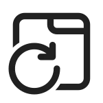 Tab Desktop Arrow Clockwise SVG Icon